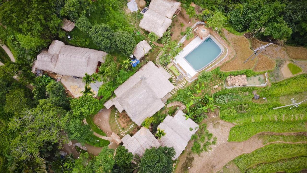 Puluong Bamboo Villa Huong Ba Thuoc Dış mekan fotoğraf