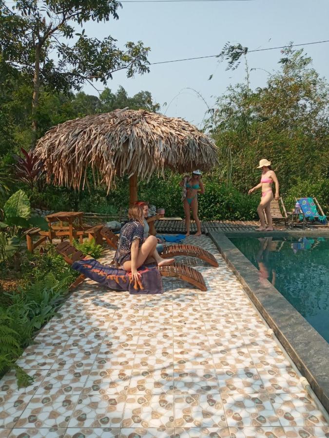 Puluong Bamboo Villa Huong Ba Thuoc Dış mekan fotoğraf