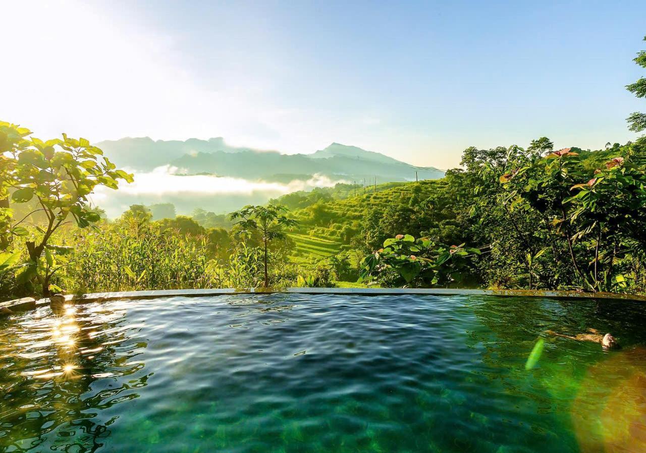 Puluong Bamboo Villa Huong Ba Thuoc Dış mekan fotoğraf