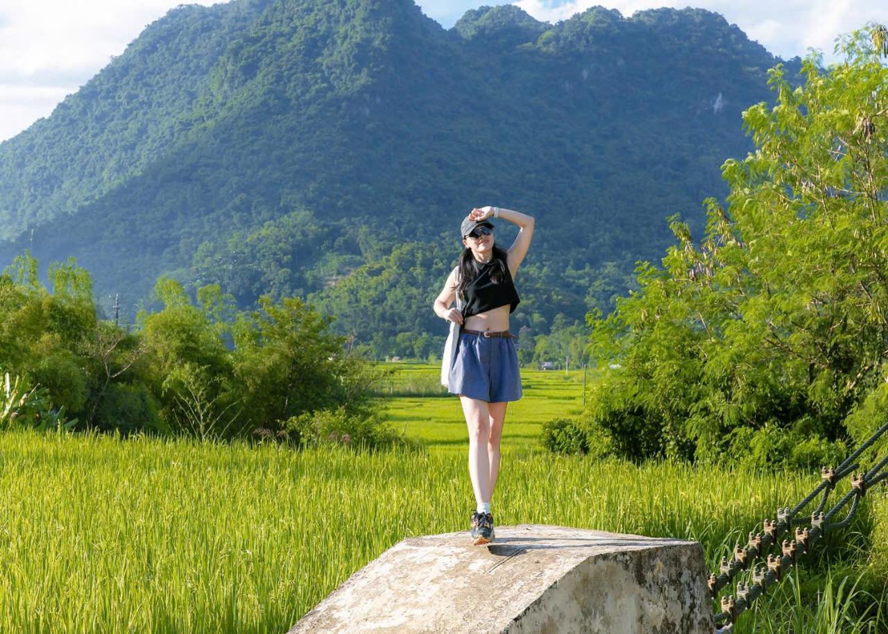 Puluong Bamboo Villa Huong Ba Thuoc Dış mekan fotoğraf